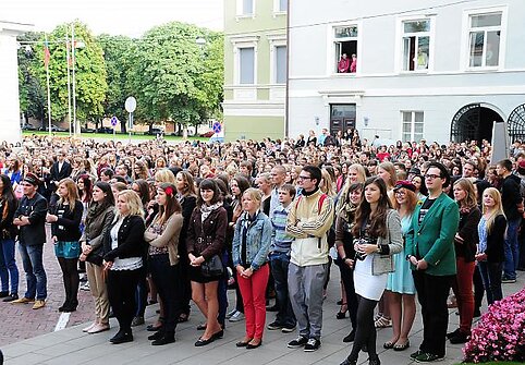 VU paminėjo mokslo metų pradžią. 