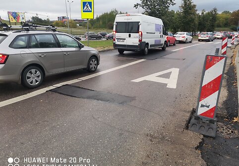 A juosta Vilniuje, Ukmergės gatvėje: kai nebudi policija, srautas ja padidėja