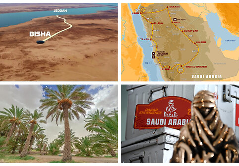 SS1, sausio 3 d. Jeddah-Bisha.  Dakaro greičio ruožo žemėlapis (anonsas)