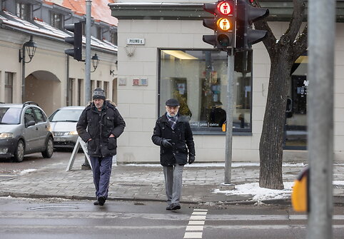 Vilniaus sankryžose pėstieji sutaupys 125 valandas