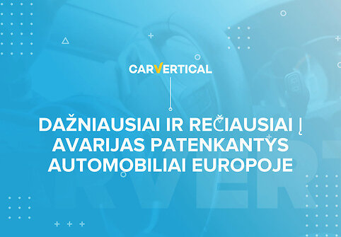 Dažniausiai ir rečiausiai į avarijas patenkantys automobiliai Europoje