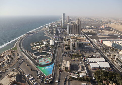 Džidos (Jeddah) F1 trasa Corniche rajone