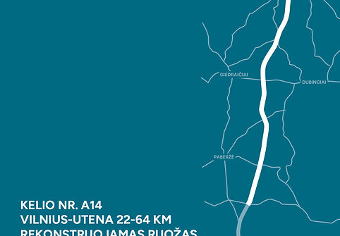 Alternatyvūs mar&scaron;rutai: kaip apvažiuoti remontuojamą kelią Vilnius-Utena (A14)