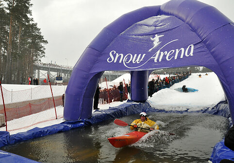 Varžybose &bdquo;Snow Kayak 2014&ldquo; bus nauja kliūtis