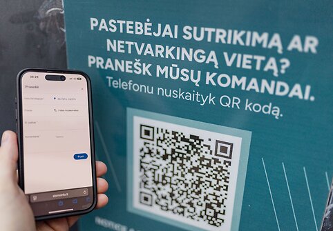 Via Lietuva QR kodai poilsio aik&scaron;telėse