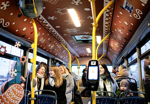 Kalėdinis autobusas Vilniuje