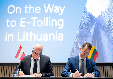Pasira&scaron;yta elektroninės kelių rinkliavos sistemos e-tolling sutartis