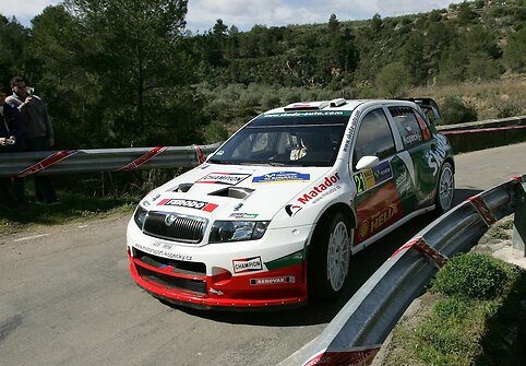 Škoda Fabia WRC 2006 m. Katalonijos ralyje (Gamintojo nuotr.)
