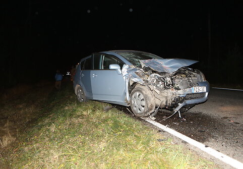 Vakaro avarija kelyje Tauragė-Jurbarkas 2014 m. lapkričio 13 d. 