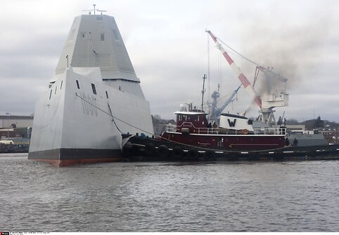 Moderniausias amerikiečių eskadrinis minininkas &bdquo;USS Zumwalt&ldquo; &ndash; nematomas radarams