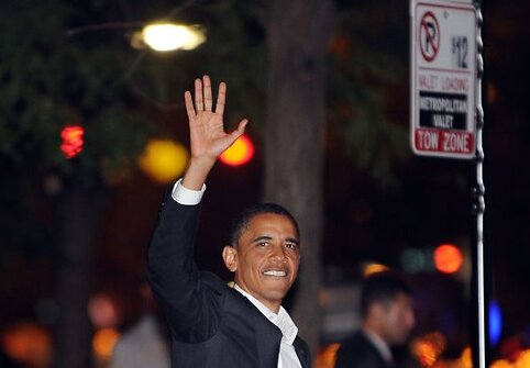 B.Obama su draugais grįžta i&scaron; savo gimtadienio