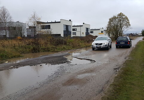 Vilniaus Mokslininkų gatvės duobės