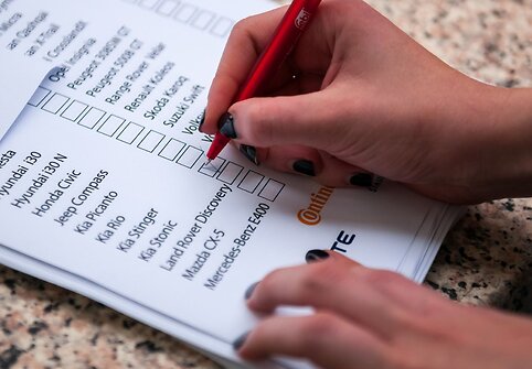  &bdquo;Lietuvos metų automobilio 2018&ldquo; dalyviai vie&scaron;ėjo Kaune, prie &bdquo;Megos&ldquo;
