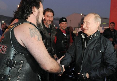 Baikerių &scaron;ou Novorosijske dalyvavo ir V.Putinas