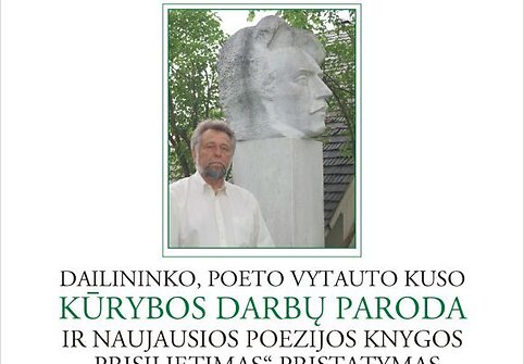 Dailininko Vytauto Kuso parodos anonsas