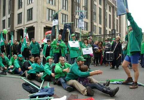 Demonstracija Briuselyje