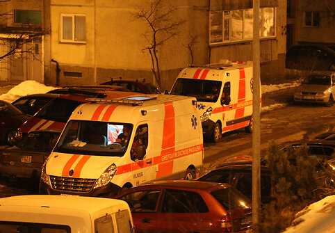 Įvykio vietoje Žirmūnų g., Vilniuje