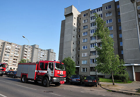 Įvykio vietoje Vilniuje, Vydūno g.