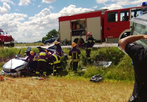 Avarijos vietoje Šakių rajone