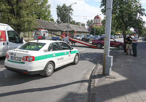 Avarijos vietoje Vilniuje, Kalvarijų g.