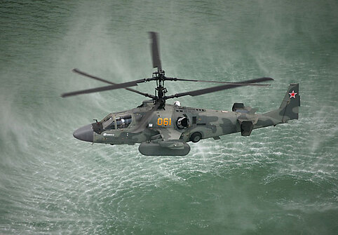 Rusijos kariuomenėje naudojamas sraigtasparnis „Ka-52“