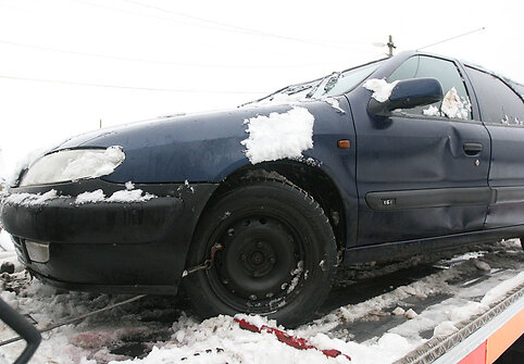 Automobilis &bdquo;Citroen&ldquo; po avarijos