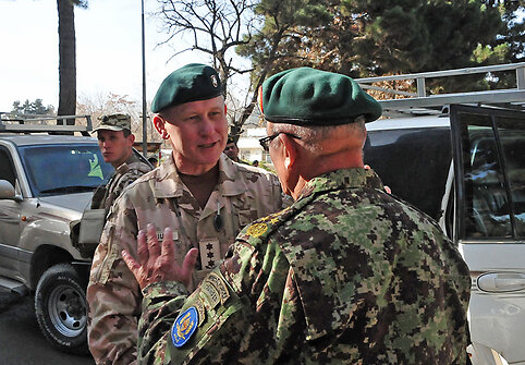 Gen. ltn Arvydo Pociaus ir gen. Shero Mohammado Karimi susitikimas