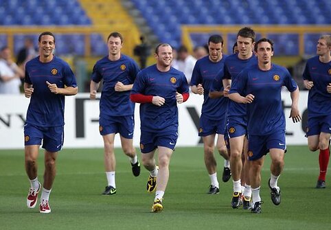 Bėga „Manchester United“ komanda