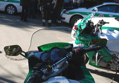 Policijos patrulių motociklai