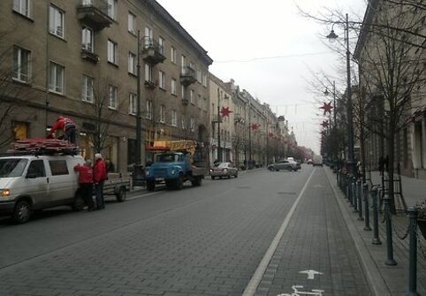 Puošiamas Gedimino prospektas