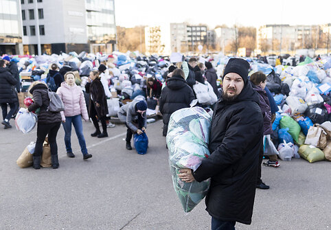 Vilniuje renkama parama nuo karo nukentėjusiems ukrainiečiams