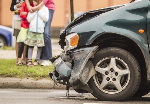 Avarijos vietoje Vilniuje, L.Asanavičiūtės g.