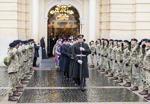 Pulkininko J. Vitkaus-Kazimieraičio laidotuvių ceremonija