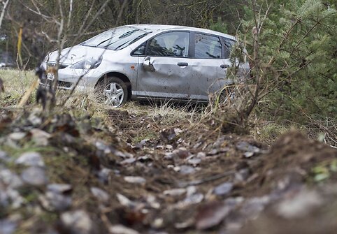 &bdquo;Honda Jazz&ldquo; avarija netoli Vievio.
