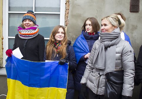 Konstitucijos ukrainiečių kalba atidengimas.