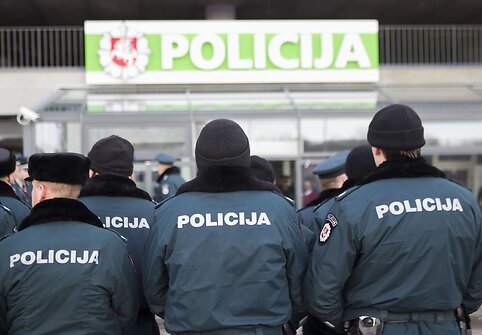 Naujasis policijos pastatas &scaron;alia Pilaitės pr.