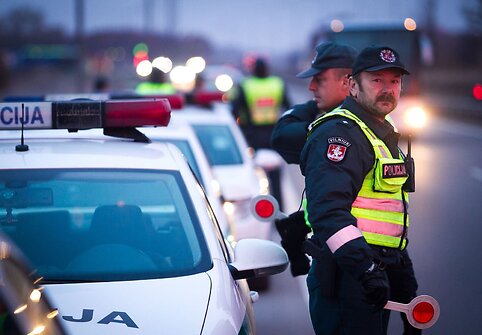 Vilniaus kelių policijos reidas