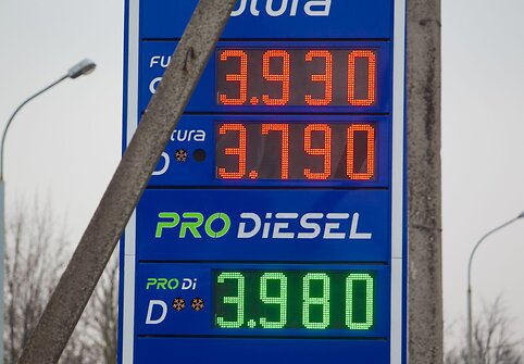 Gruodžio 18 dieną degalų kainos Vilniaus degalinėse