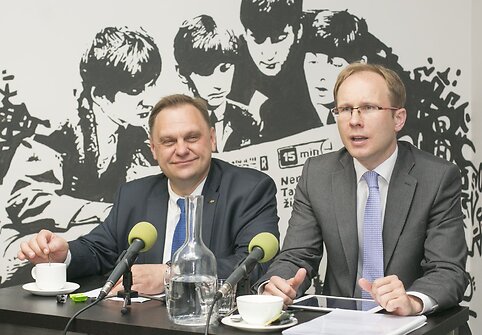 Valdas Sutkus ir Justinas Usonis