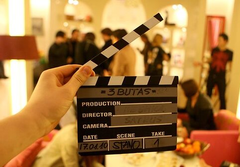 Laidos ,,3-ias butas" filmavimo akimirka