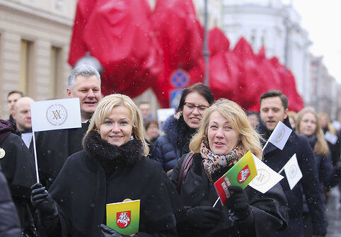 Advokatų eisena &bdquo;Teisingumo liepsna&ldquo;, skirta paminėti Lietuvos advokatūros dieną.