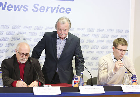 Spaudos konferencija dėl situacijos Lietuvos sporte ir jo ateičiai kylančių grėsmių