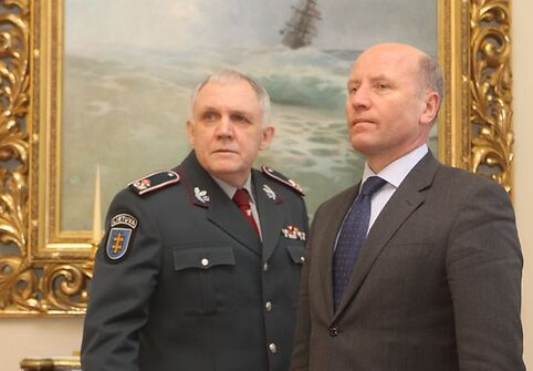 Policijos generalinis komisaras Vizgirdas Telyčėnas ir vidaus reikalų ministras Raimundas Palaitis