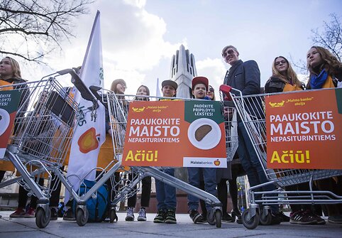 „Maisto banko“ akcijos savanorių išlydėtuvės