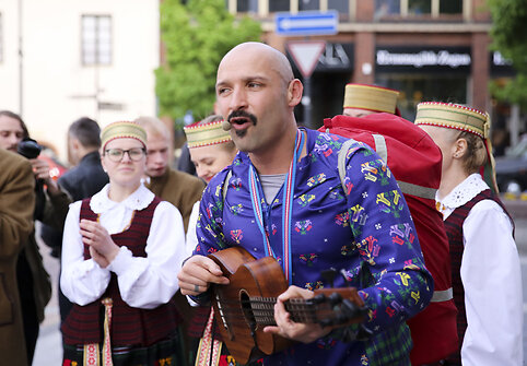 Muzikinės eisenos akimirka