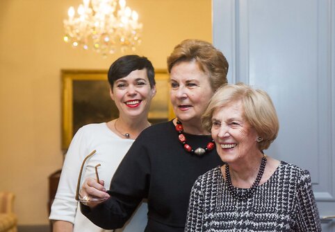 Nomeda Marčėnaitė, Birutė Vizgirdienė ir Alma Adamkienė