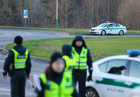 Vilniaus kelių policijos reidas Elektrėnuose