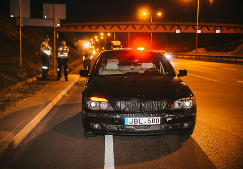 Per &bdquo;Kultūros naktį&ldquo; Vilniuje surengtas kelių policijos reidas