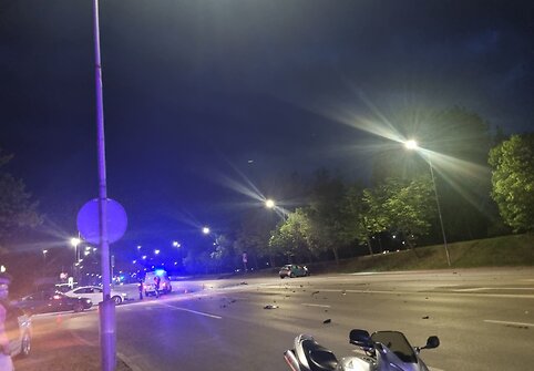 Įvykio vietoje Jonavos g. Kaune