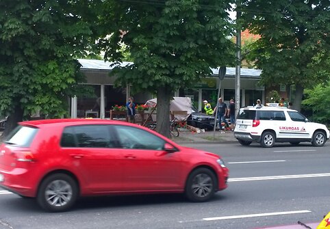 Įvykio vietoje netrukus po avarijos